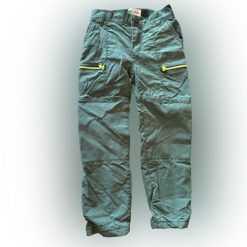 Mini Boden Kids Green Jersey Lined Cargo Skinny Pants 4 Years